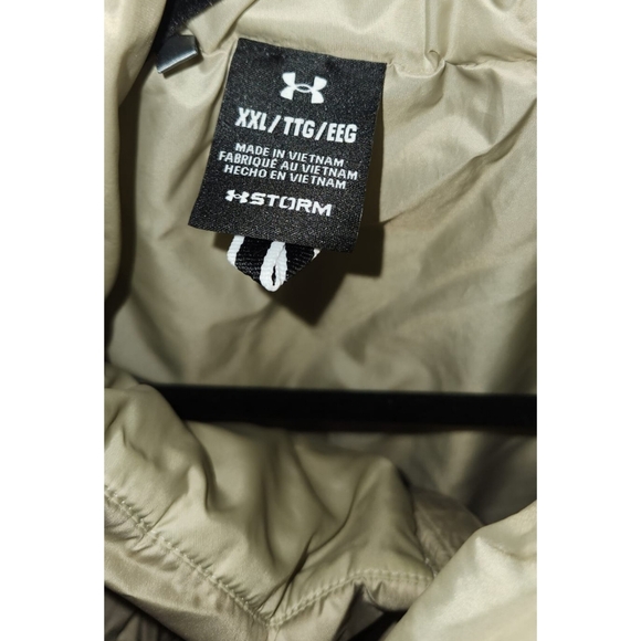 NEW Under Armour Men's Storm Puffer Jacket in Khaki - Picture 7 of 11